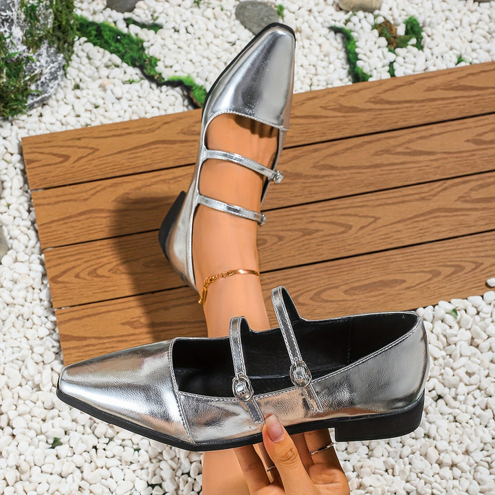 Retro British Square Toe Mary Jane Shoes