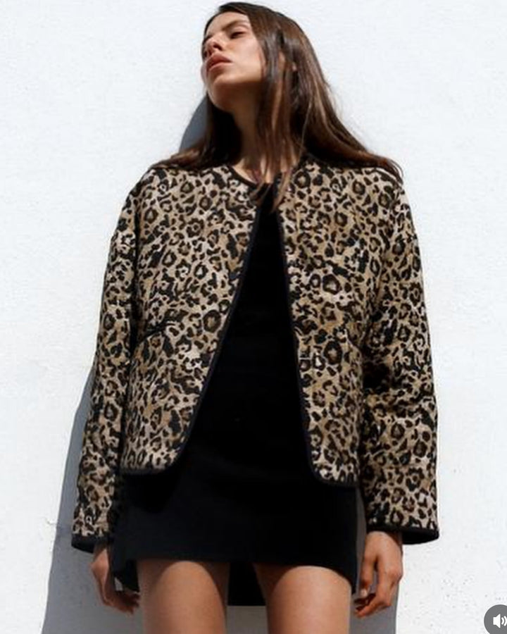 Leopard Quilted Jacket