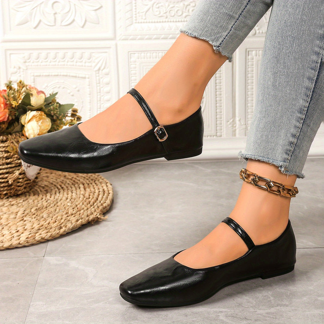 Retro Mary Jane Flats
