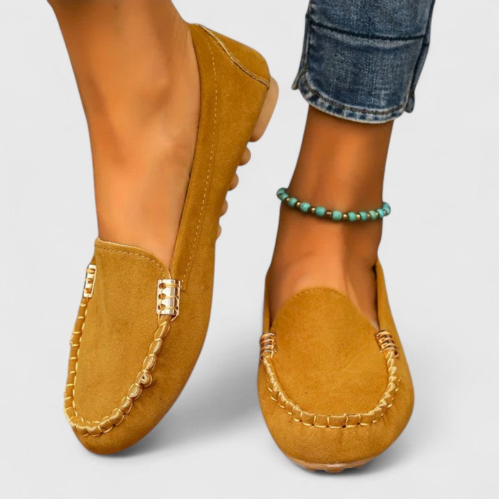 Soft Flat Square Toe Loafers