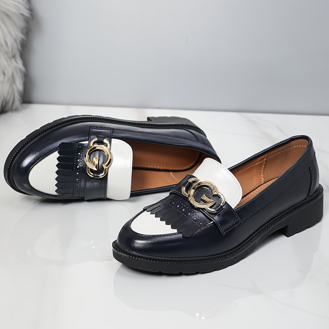 Round Toe Tassel Loafers