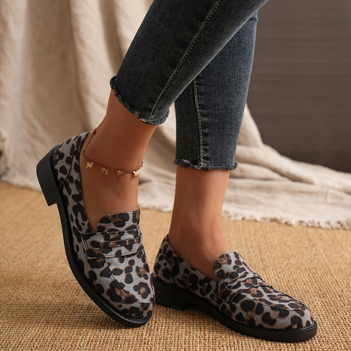 Women's Leopard Print Loafers
