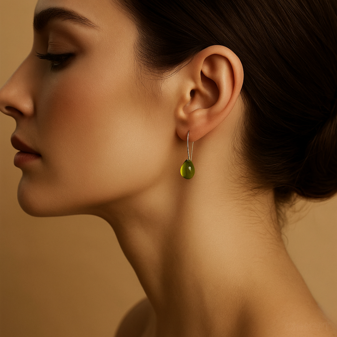 Olive Crystal Earrings