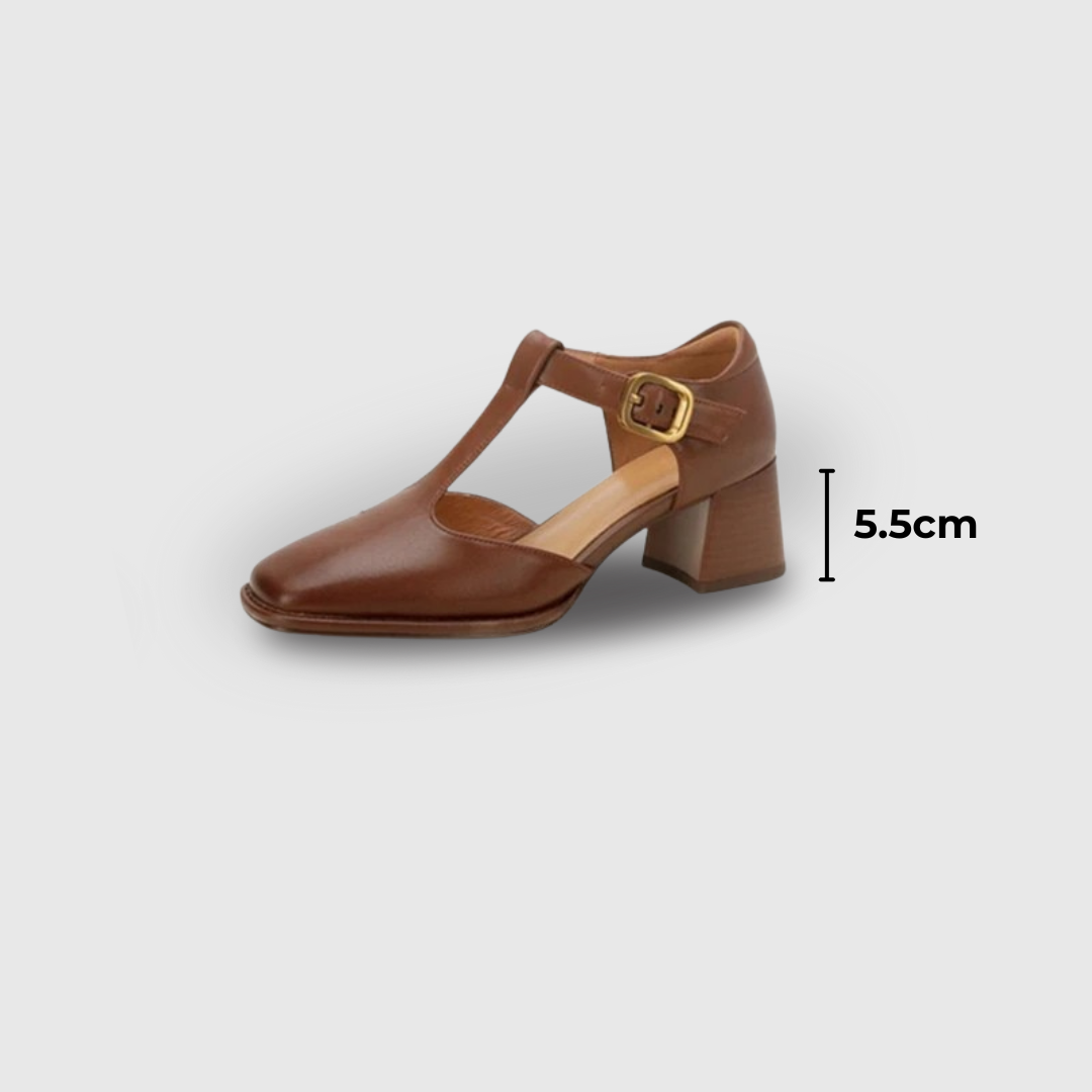 Mid Heel Retro Mary Janes