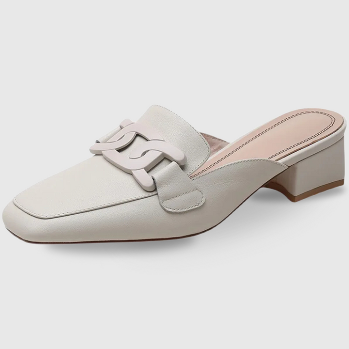Mid Heel Retro Loafers