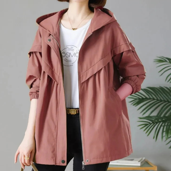 Hooded Mid-length Jacket