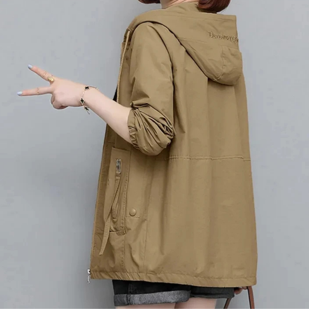 Causal Hooded Windbreaker