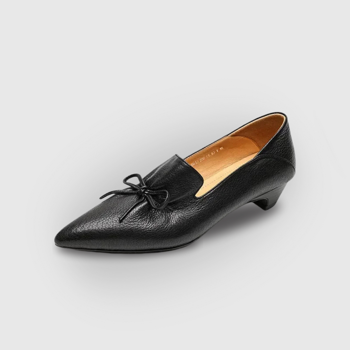Pointed Toe Lace Retro Loafers