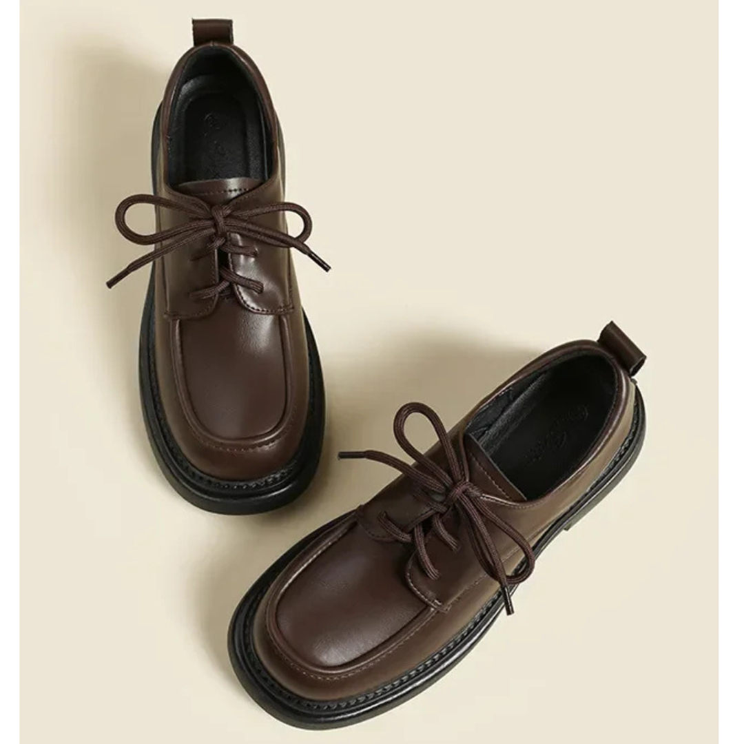 Lace-Up Thick Bottom British Style shoes
