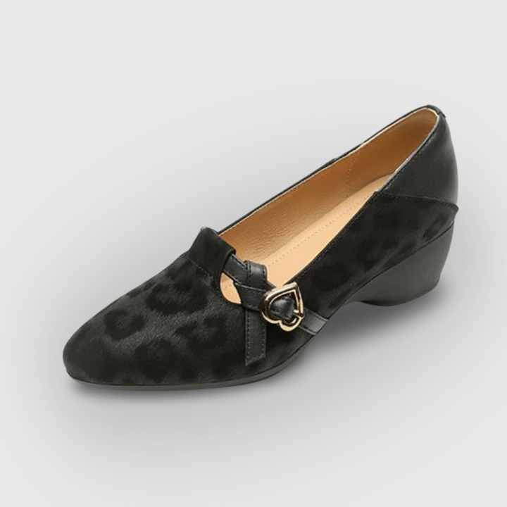 Mid Heel Pointed Toe Loafers