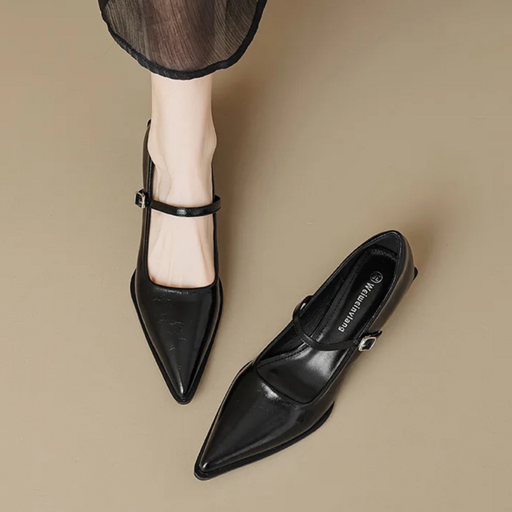 Mary Jane pointed shoes