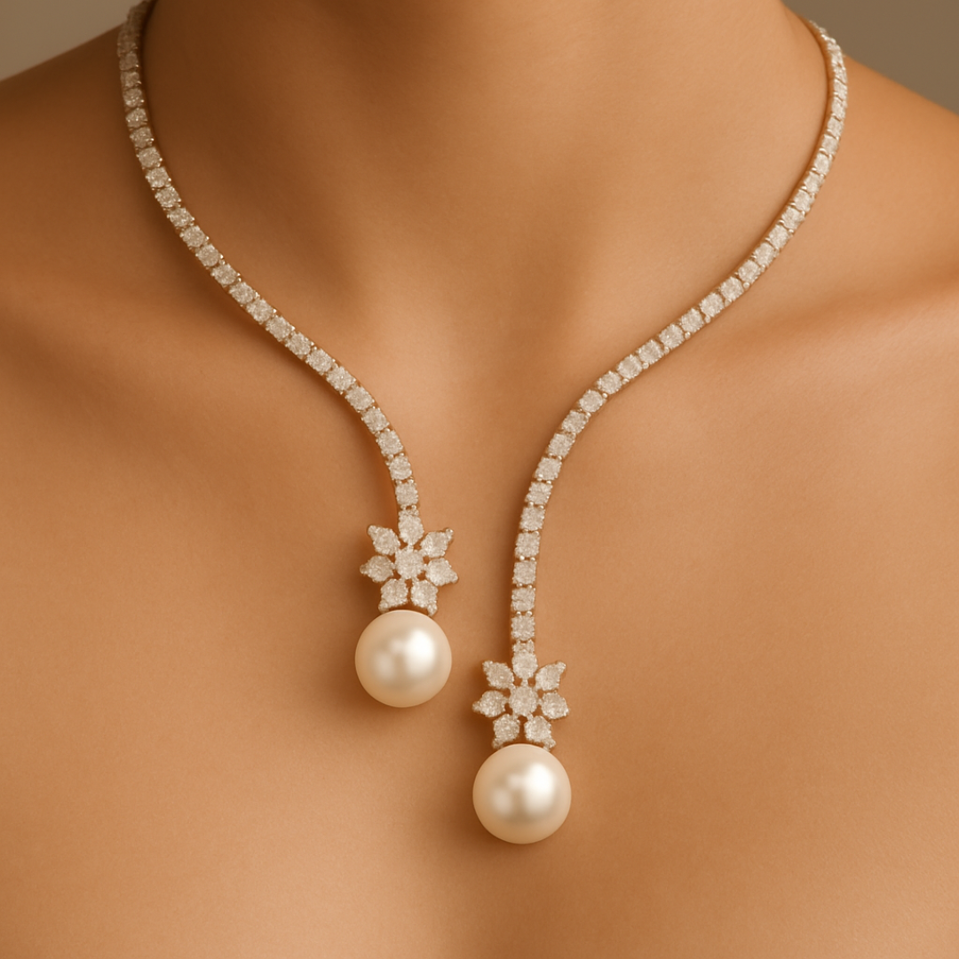 Shiny Pearls Necklace