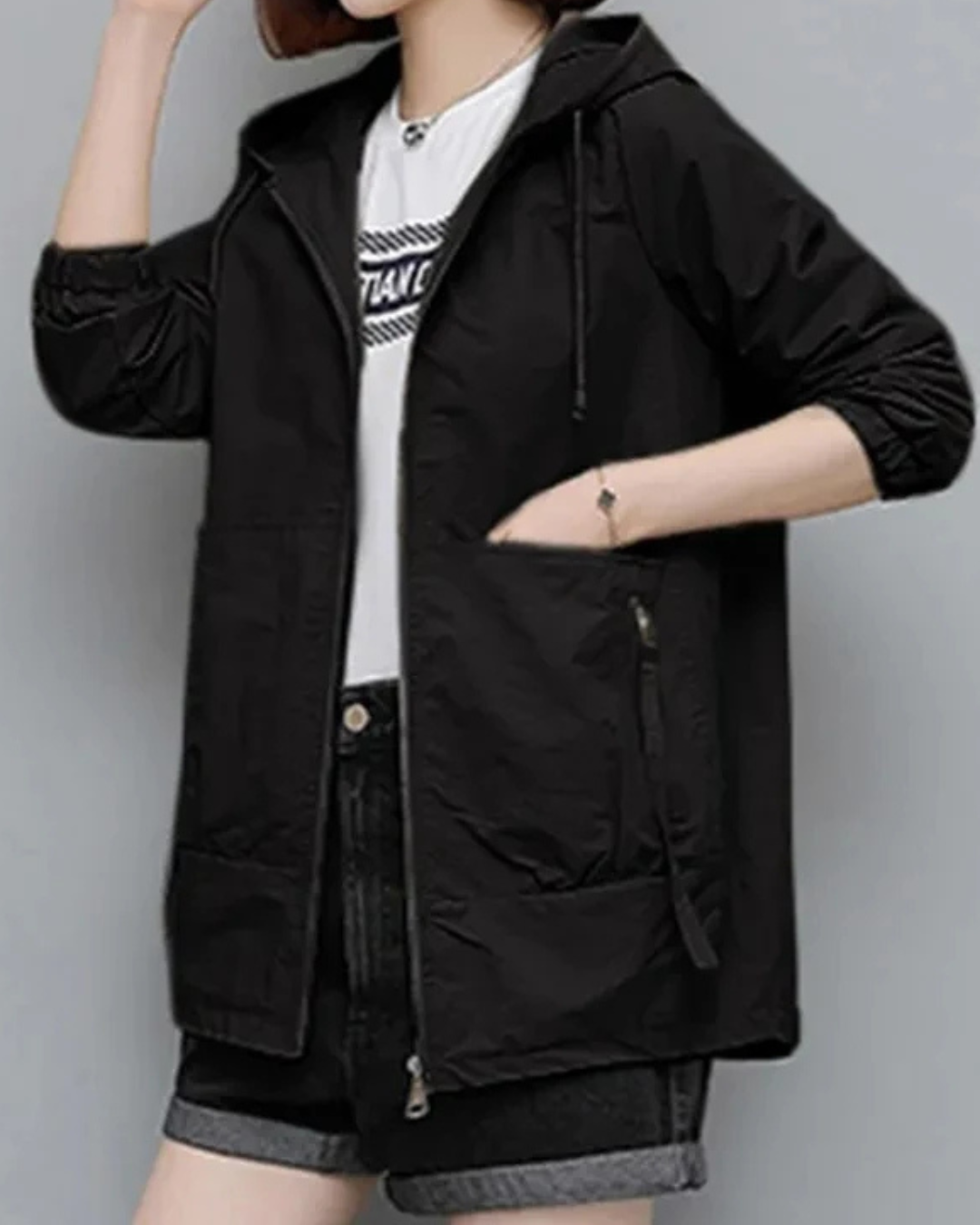 Casual Hooded Windbreaker