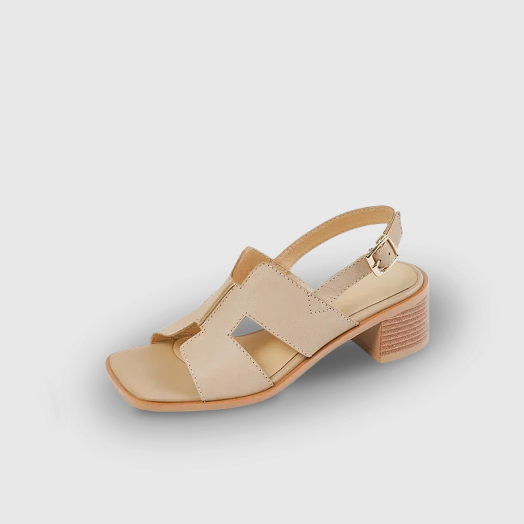 Buckle Strap Backless Shoes