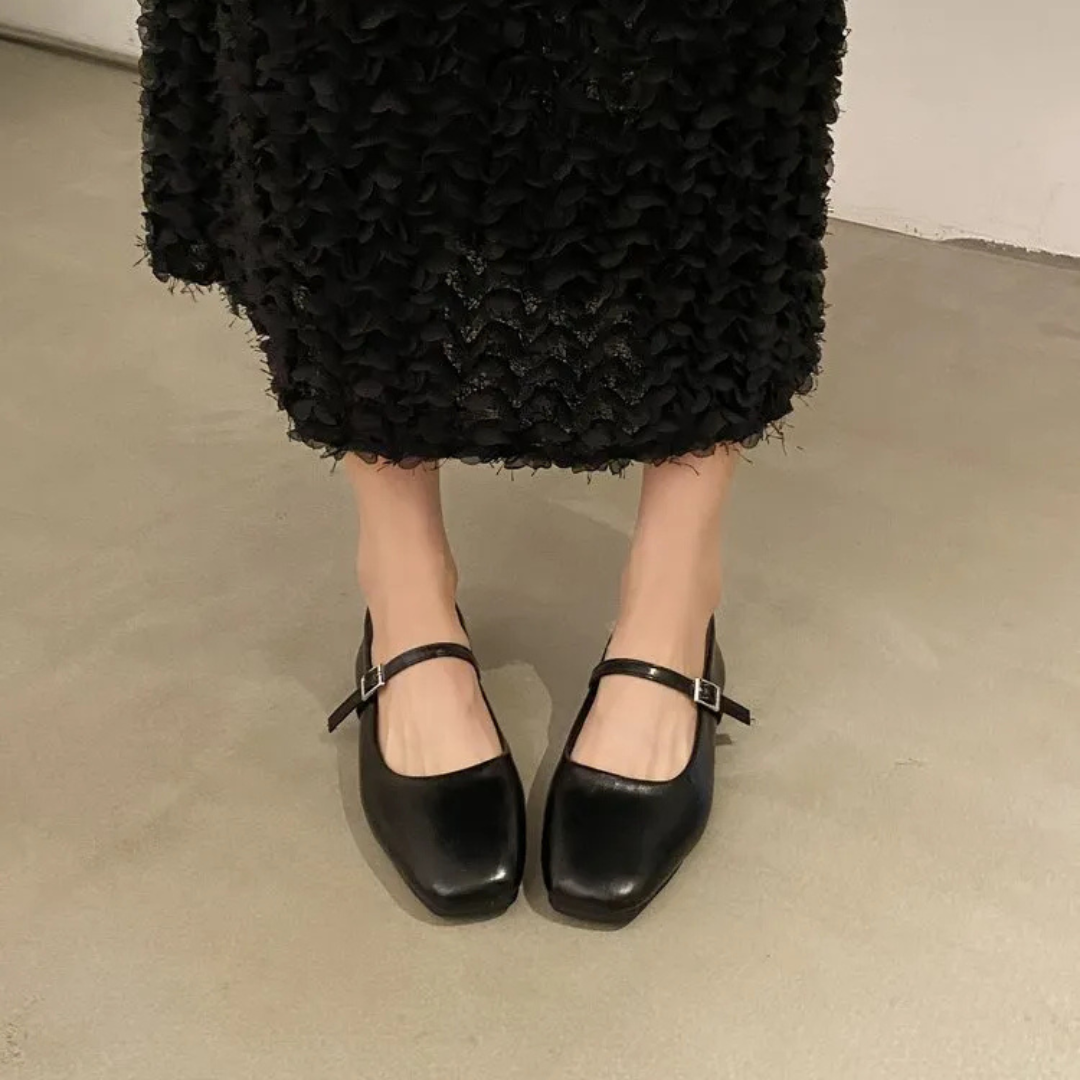 Square Head French Flats