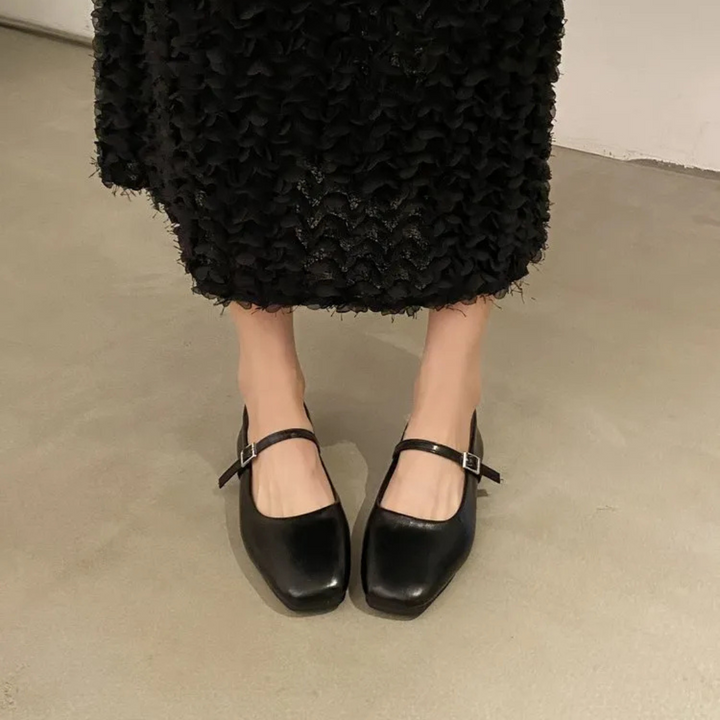 Square Head French Flats