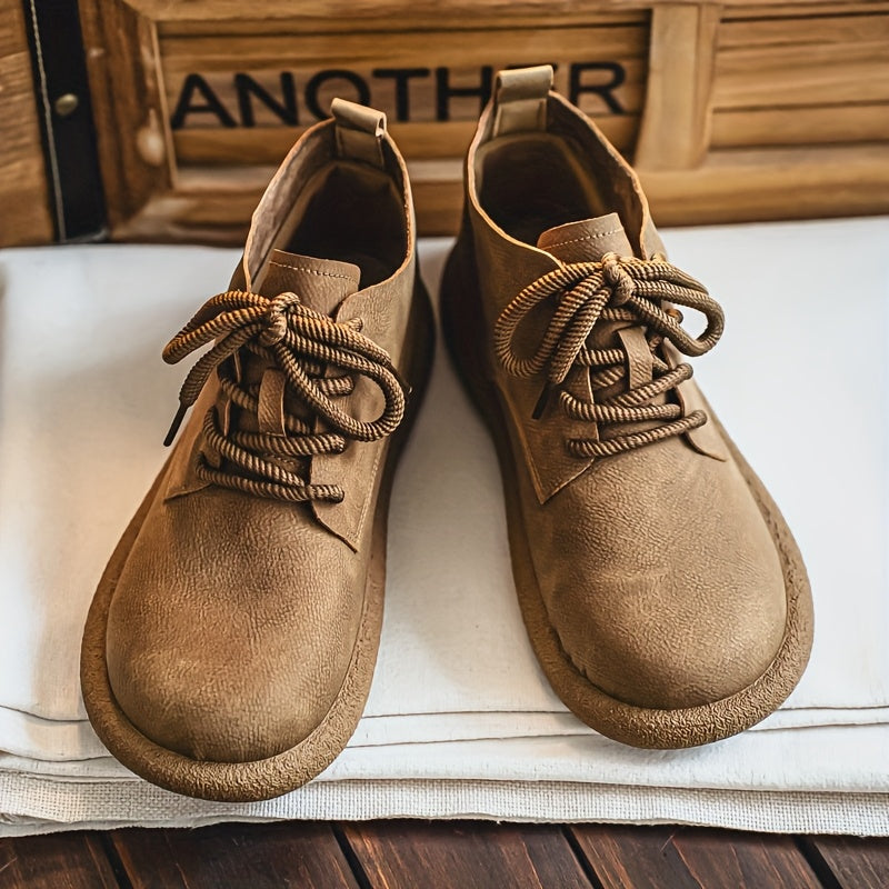 Retro Chunky Platform Work Shoes