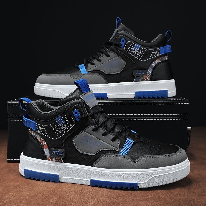 High-top Men's Flat Sneakers