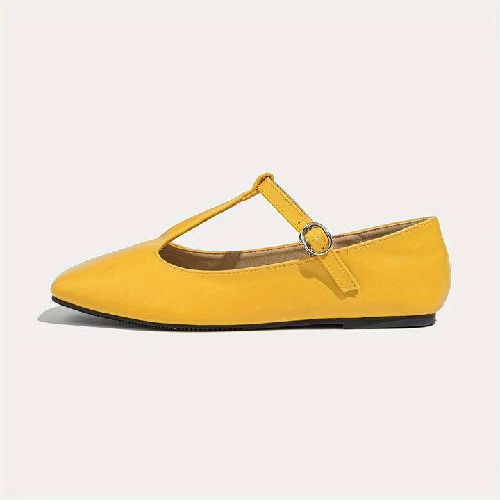 Mary Jane Flats with T-Strap