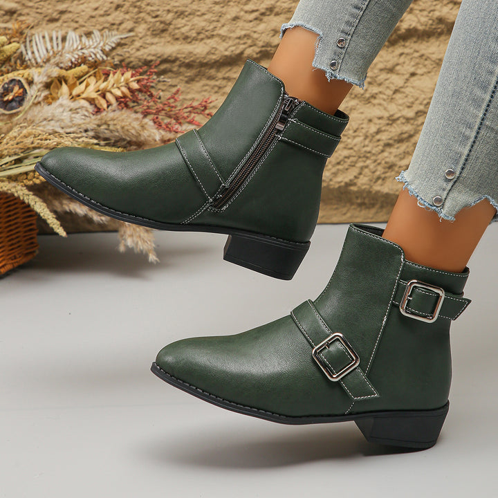 Women's Chunky Heel Ankle Boots