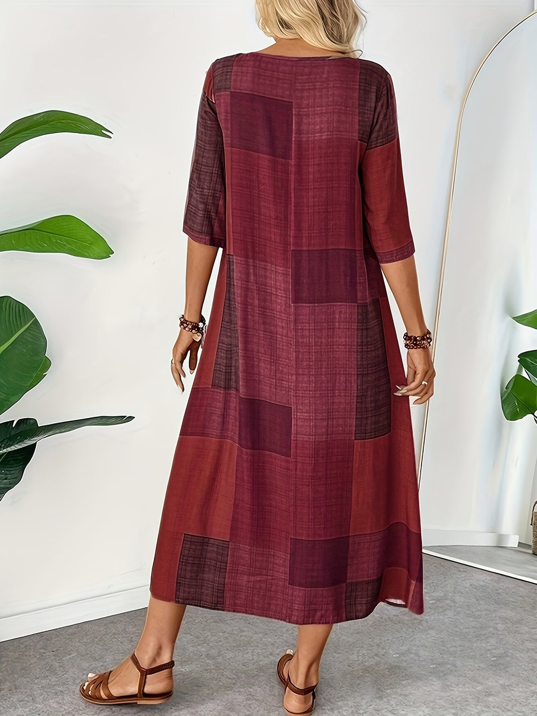 Patchwork Maxi Dress