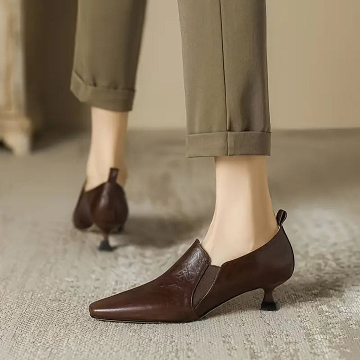 French Retro Low-heeled Shoes