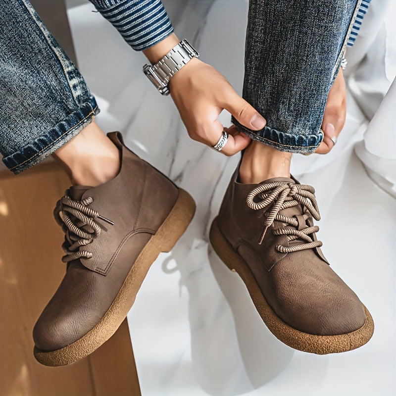 Retro Chunky Platform Work Shoes