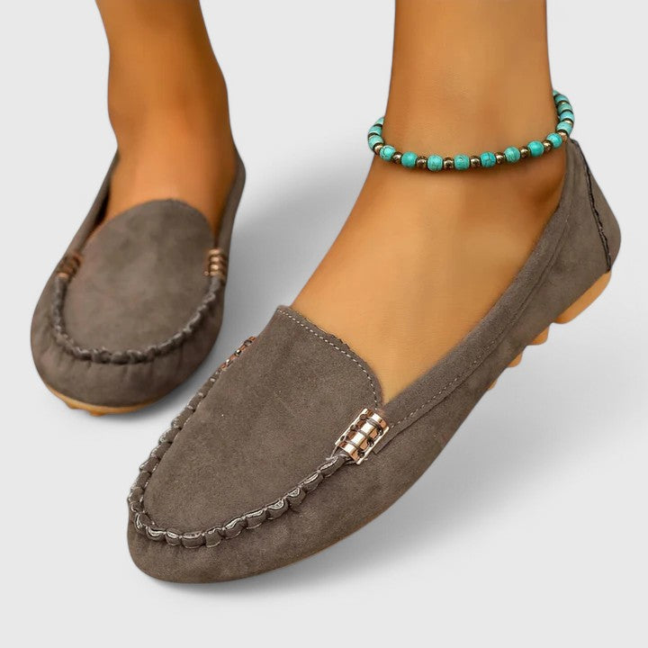 Soft Flat Square Toe Loafers
