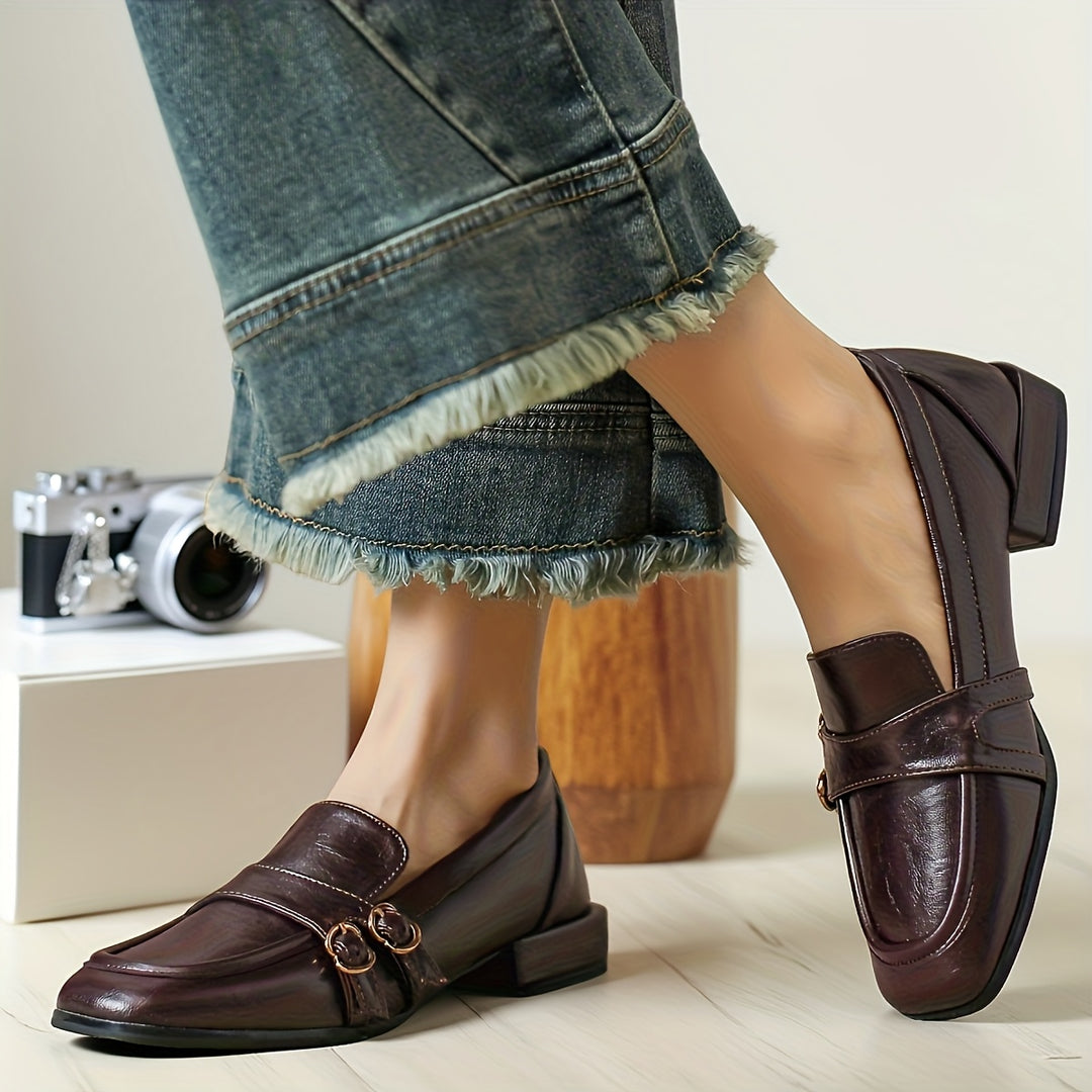 Square Toe Loafers