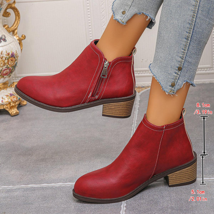 Women's Chunky Heel Ankle Boots