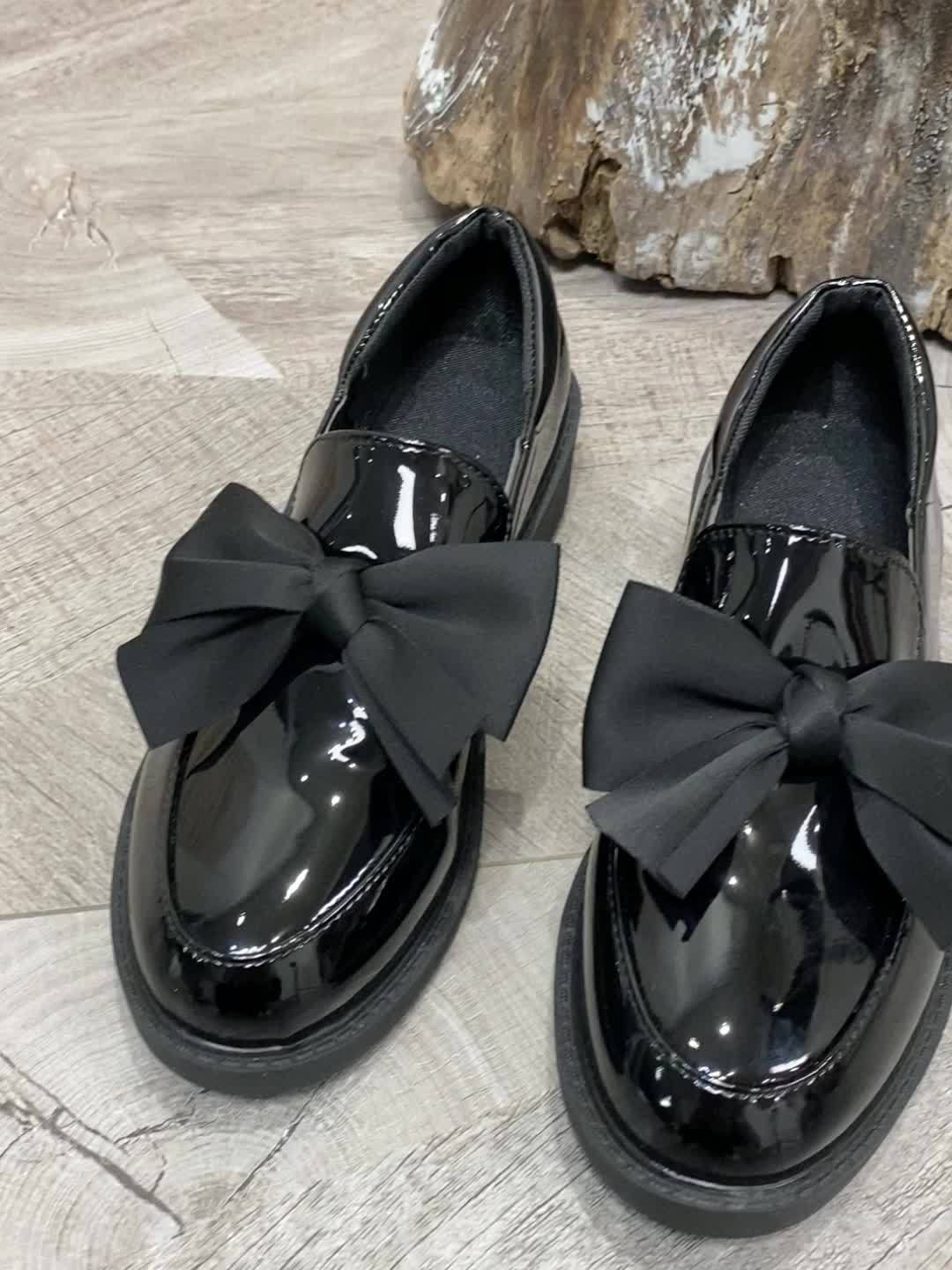 Women's Retro Bowknot Loafers