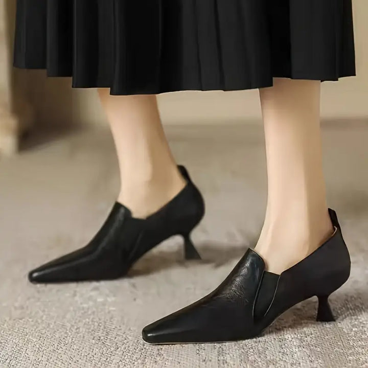 French Retro Low-heeled Shoes