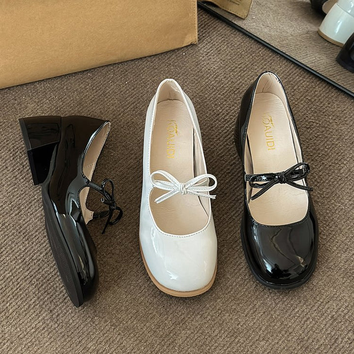 Vintage Bow Mary Jane Shoes
