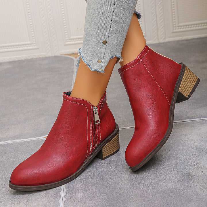 Women's Chunky Heel Ankle Boots