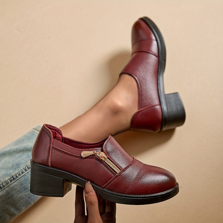 Chunky Platform High-Heel Mules