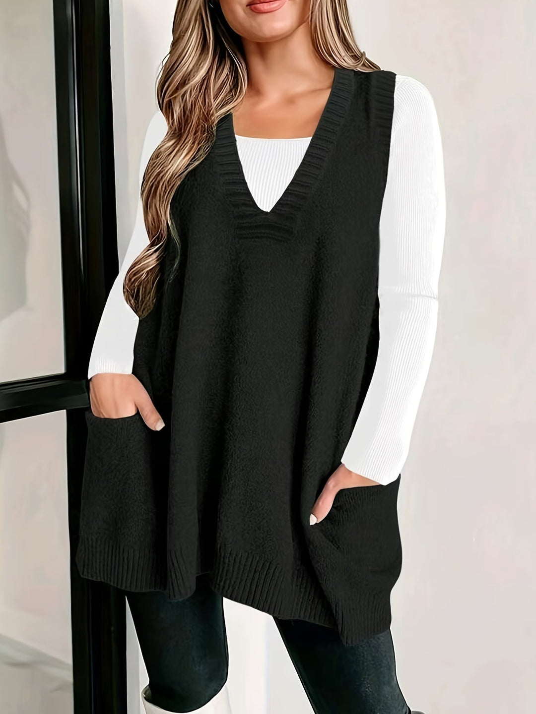 Knit V-Neck Vest