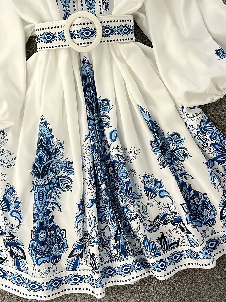 Blue Floral Dress