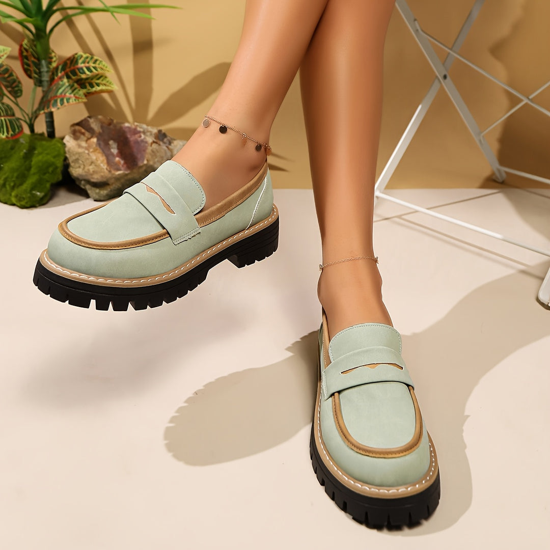Light Blue Chunky Loafers