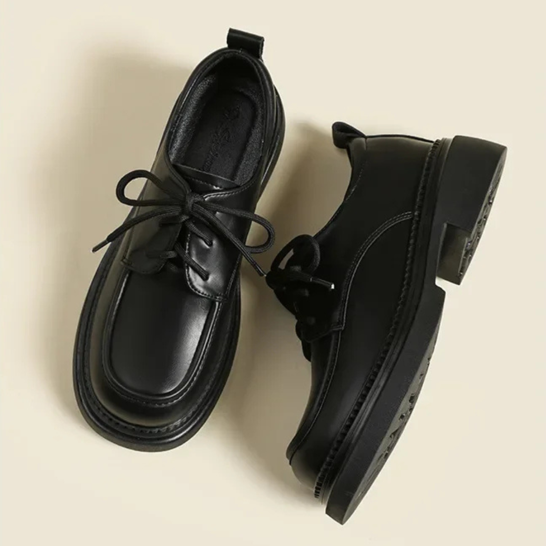 Lace-Up Thick Bottom British Style shoes