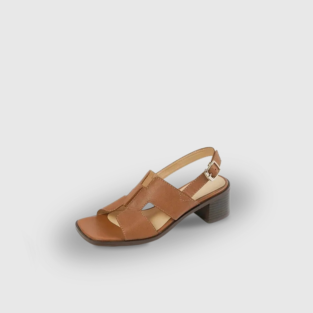 Buckle Strap Backless Shoes