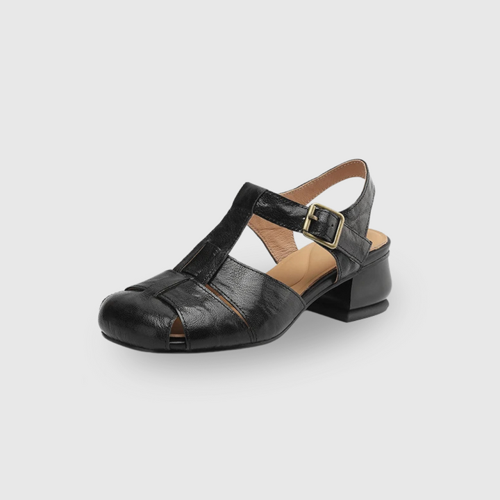 Square Toe Chunky Heel Shoes