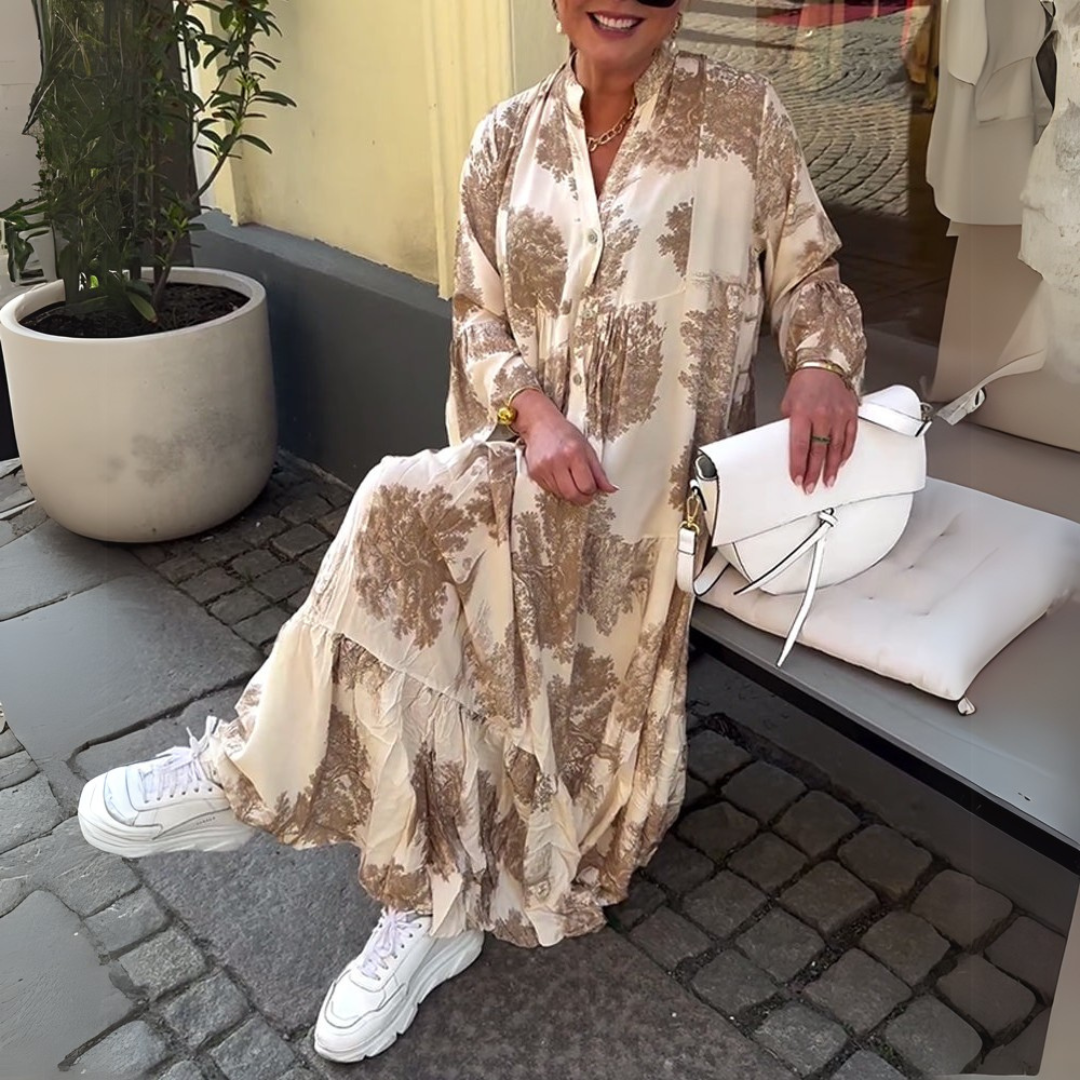 Vintage Printed Dress