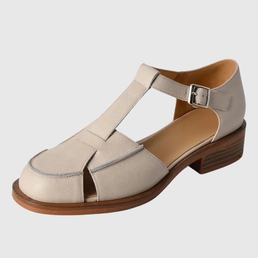 Leather T-Bar Mary Jane Shoes