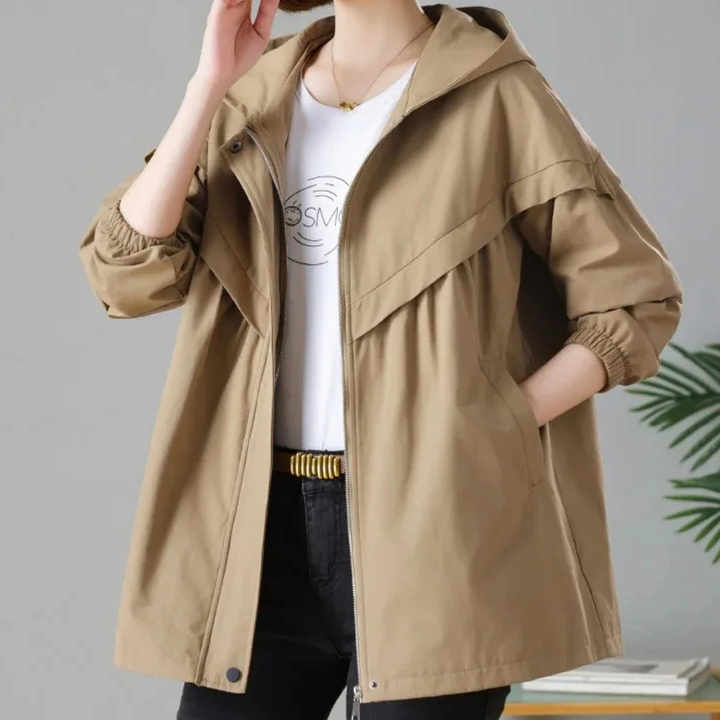 Hooded Mid-length Jacket