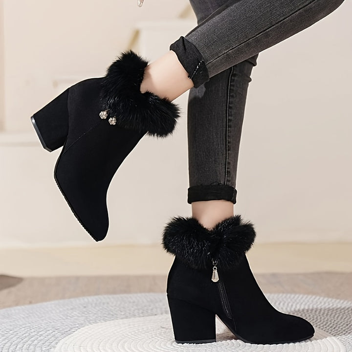 Women's Short Boots with Pointed Toes