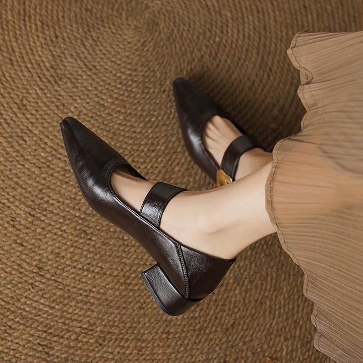 Women's Pointed Toe Retro Loafers