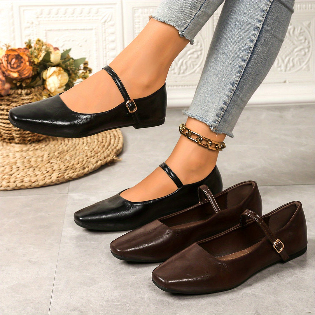 Retro Mary Jane Flats