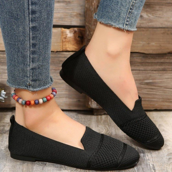 Round Toe Soft Sole Slip On Shoes