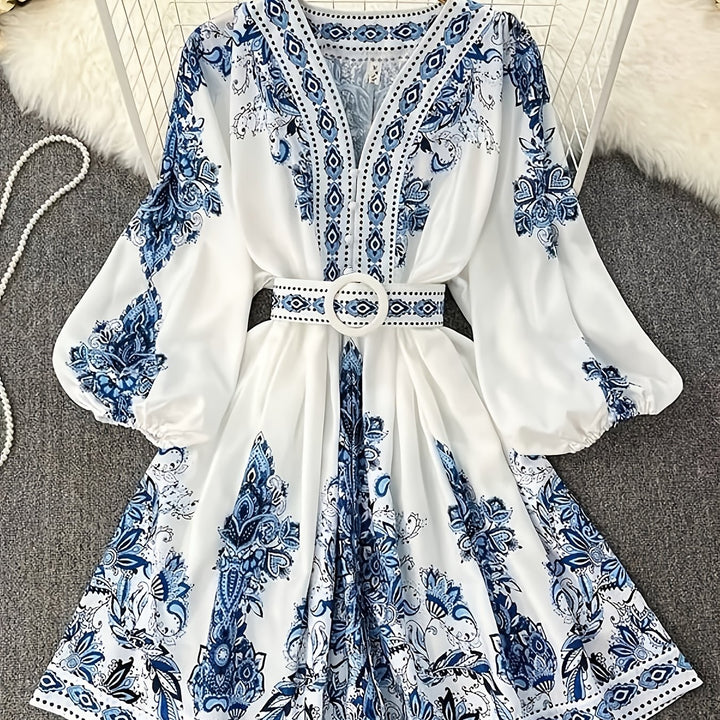Blue Floral Dress