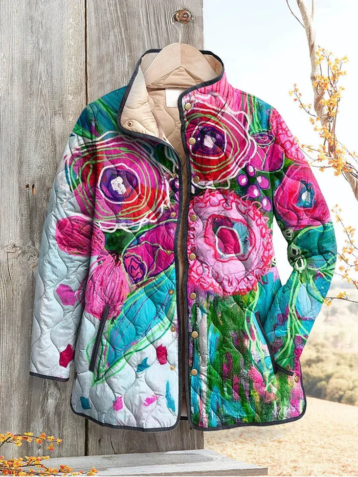 Retro Design Quilted Jacket